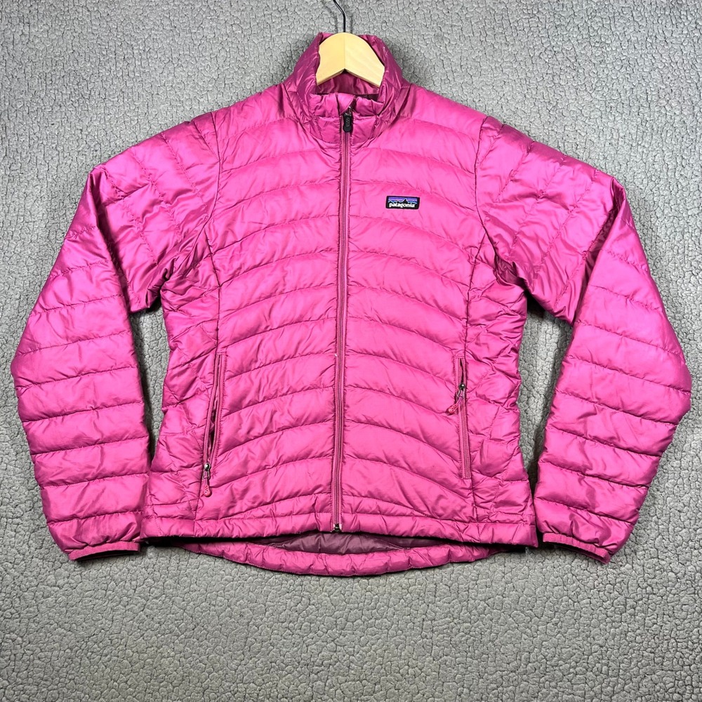 Patagonia Down Sweater‎ Jacket Pink Puffer Full Zip Womens XS